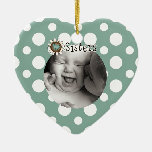 Sisters Photo Keepomwille Ornament (Voorkant)