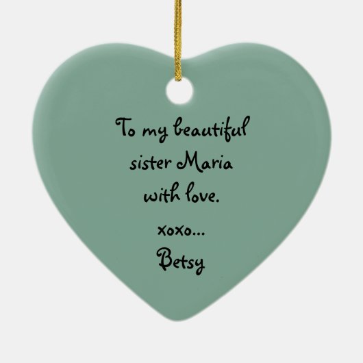 Sisters Photo Keepomwille Ornament (Achterkant)