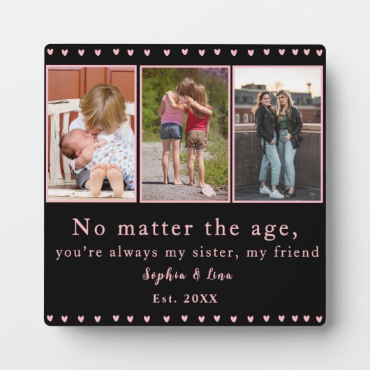 Sisters Photo Mug Plaque – Personalized Gift Fotoplaat (Voorkant)