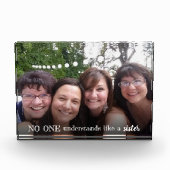 Sisters Photo Script Gift for Sisters Fotoblokken (Voorkant)