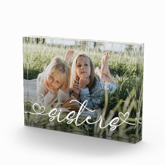 Sisters Photo Typografie Fotoblokken (Rechts)