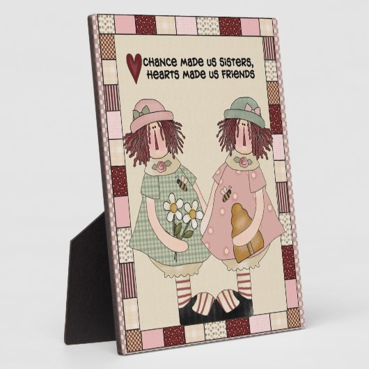 Sisters Poem Plaque Fotoplaat (Zijkant)