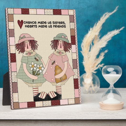 Sisters Poem Plaque Fotoplaat (Zijkant)