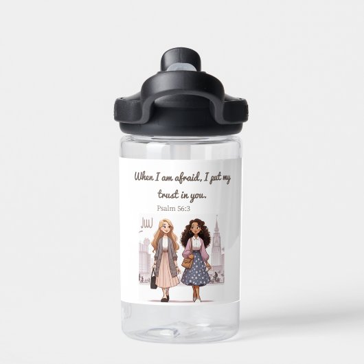 sisters preaching bottle of water waterfles (Achterkant)