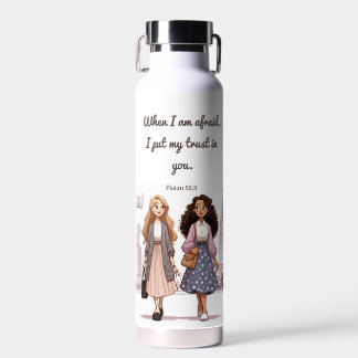 sisters preaching bottle of water  waterfles