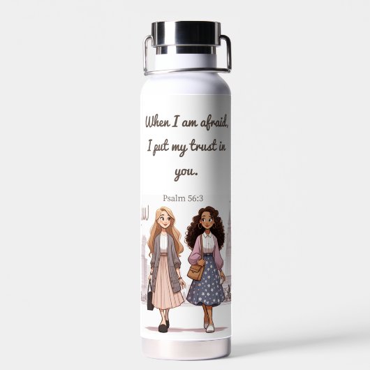 sisters preaching bottle of water  waterfles (Achterkant)