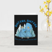 Sisters Pyjamas Vakantie Witte Kerstfilm 1954 Kaart (Gele Bloem)