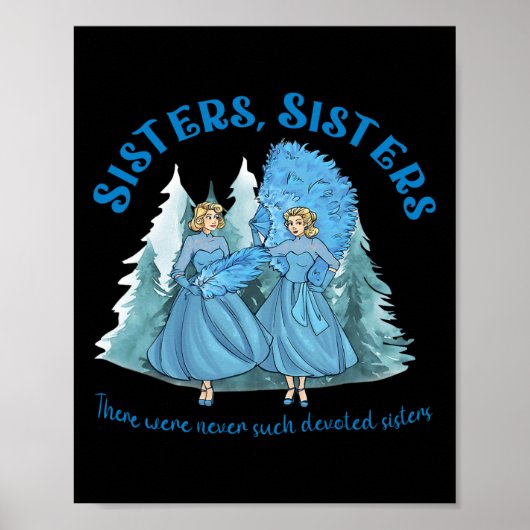 Sisters Pyjamas Vakantie Witte Kerstfilm 1954 Poster (Voorkant)