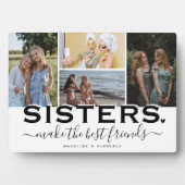 SISTERS Quote & Photo Collage Cadeauscherm Fotoplaat (voorkant)