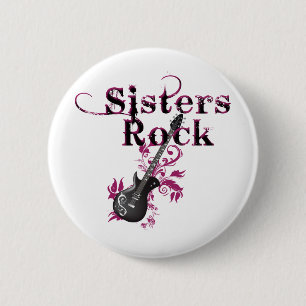 Sisters Rock Ronde Button 5,7 Cm