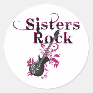 Sisters Rock Ronde Sticker