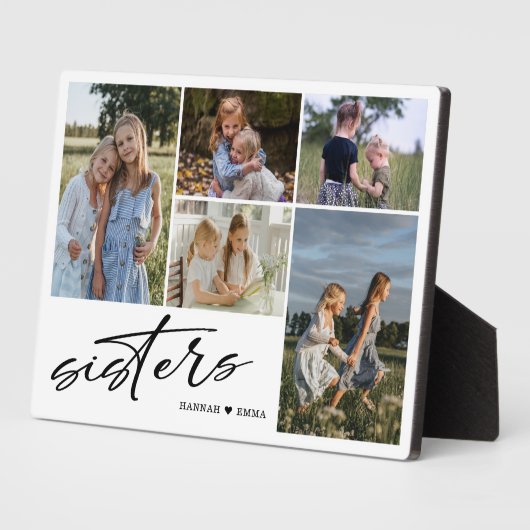 Sisters Script | Foto-inkuilzussen Fotoplaat (Zijkant)