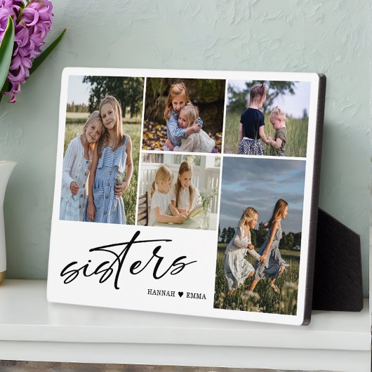 Sisters Script | Foto-inkuilzussen Fotoplaat