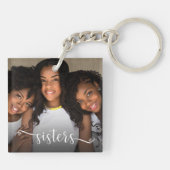 Sisters Script Foto Sleutelhanger (Achterkant)