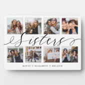 Sisters Script | Gift for Sisters Photo Collage Fotoplaat (voorkant)