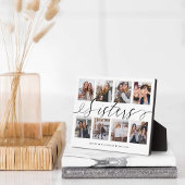 Sisters Script | Gift for Sisters Photo Collage Fotoplaat