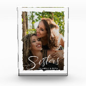 Sisters Script Modern Photo Block Fotoblokken (Voorkant)