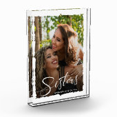 Sisters Script Modern Photo Block Fotoblokken (Links)