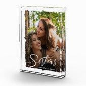 Sisters Script Modern Photo Block Fotoblokken (Rechts)