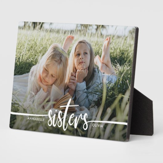 Sisters Script Moderne foto Fotoplaat (Zijkant)