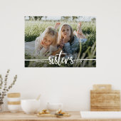 Sisters Script Moderne foto Poster (Keuken)