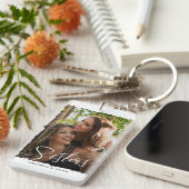 Sisters Script Moderne foto  Sleutelhanger (Voorkant Rechts)