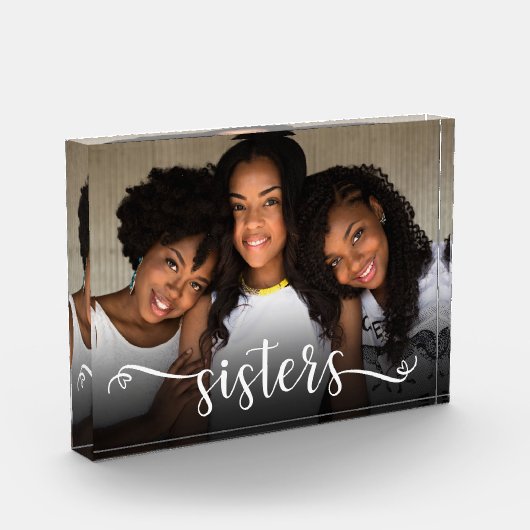 Sisters Script Photo Block Fotoblokken (Links)