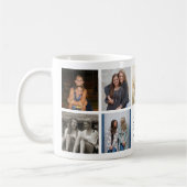 Sisters Script Quote Hot Pink Heart Fotocollage Koffiemok (Links)