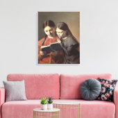 Sisters Signe en Henriette van de kunstenaar Canvas Afdruk (Insitu (Woonkamer))