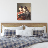 Sisters Signe en Henriette van de kunstenaar Canvas Afdruk (Insitu (Slaapkamer))