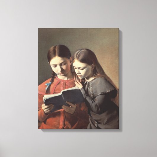 Sisters Signe en Henriette van de kunstenaar Canvas Afdruk (Voorkant)