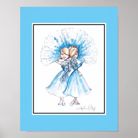 Sisters, Sisters Print by Heather French Henry (Voorkant)