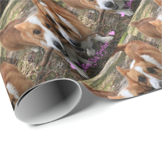 Sisters Stick Together Cadeaupapier (Rol Hoek)