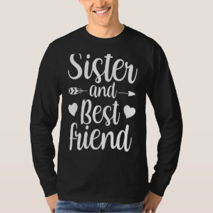 Sisters team van zuster- en beste vriendschappelij t-shirt