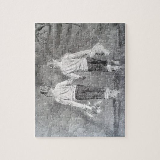 Sisters tekenen legpuzzel (Verticaal)