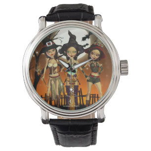 Sisters Three Witch Art Wrist Watch Horloge