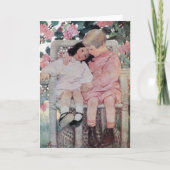 Sisters under Blossoms, Jessie Willcox Smith Kaart (Voorkant)