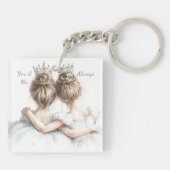 Sisters Voor Altijd Sleutelhanger – Pastel Grote & (Achterkant)