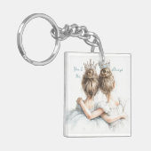 Sisters Voor Altijd Sleutelhanger – Pastel Grote e (Voorkant Links)