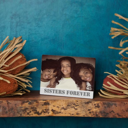 Sisters voor ooit aangepaste foto fotoplaat (Zijkant)