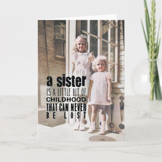 SISTERS WENSKAART BEDANKKAART (Voorkant)
