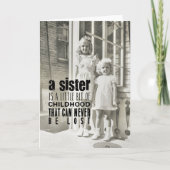 SISTERS WENSKAART BEDANKKAART (Voorkant)