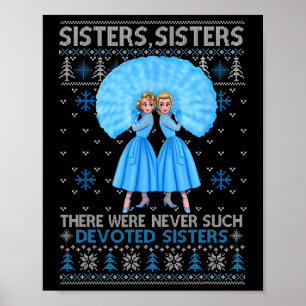 Sisters White Xmas Sneeuw Kerstfilm 1954 Holid Poster