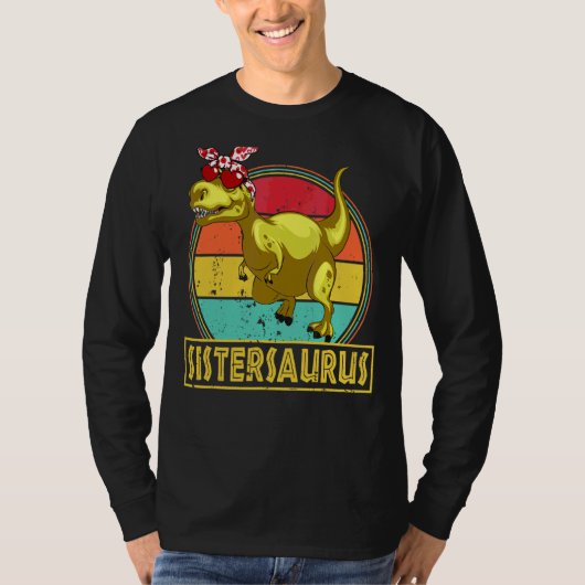 Sistersaurus Dinosaur Rex Family Matc T-shirt (Voorkant)