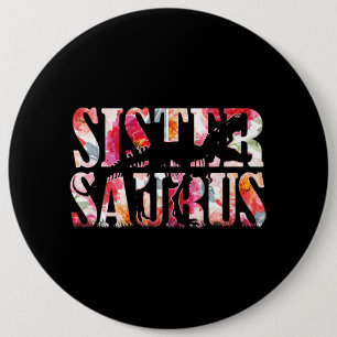 Sistersaurus Dinosaur Ronde Button 6,0 Cm