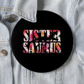 Sistersaurus Dinosaur Ronde Button 6,0 Cm (In situ)