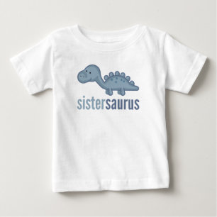 Sistersaurus Dinosaur Sister Matching TShirt