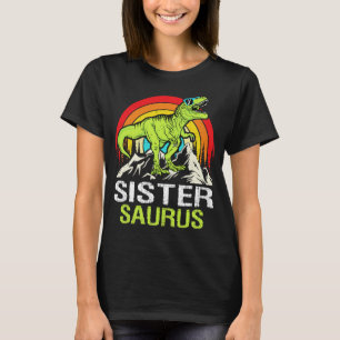 Sistersaurus Dinosaur T Rex Zuster Saurus Matching T-shirt