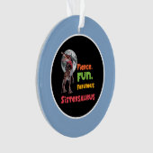 Sistersaurus Overeenkomende Zusters Dino Troep Ont Ornament (voorkant)