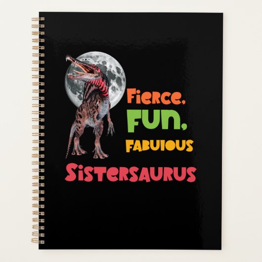 Sistersaurus Overeenkomende Zusters Dino Troep Ont Planner (Voorkant)